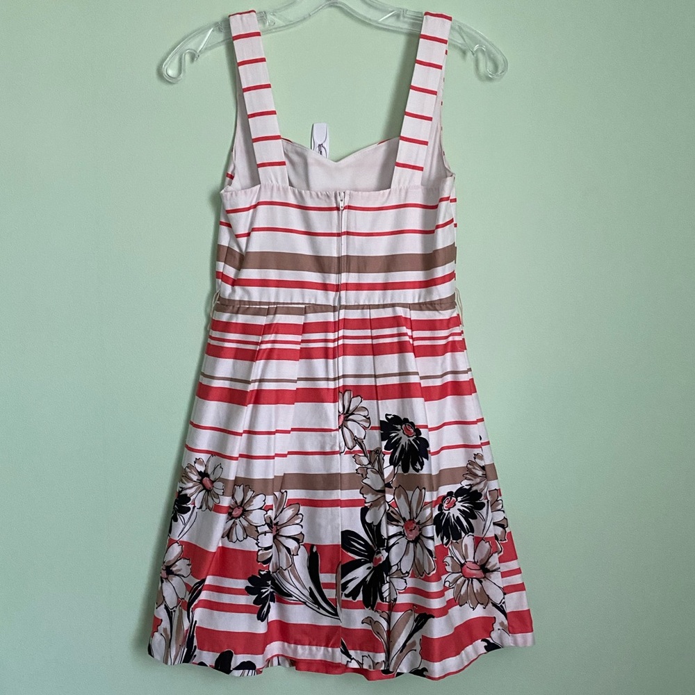 BCX Striped Floral Dress Size 1 Juniors - Picture 6 of 10